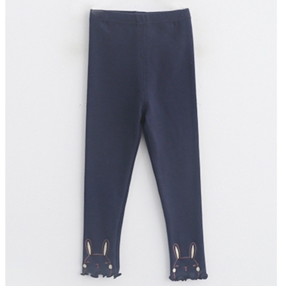 Toddler Girls Navy Stretchy Rabbit Leggings Pants
